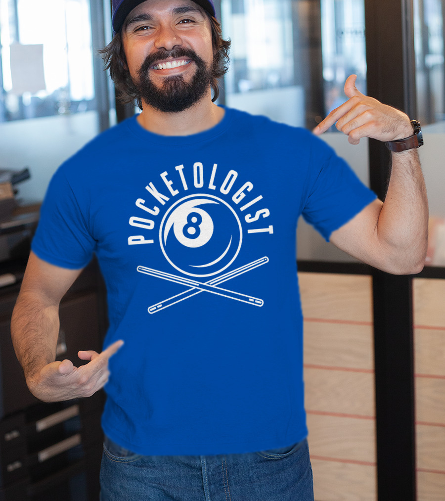 Pocketologist Billiards 8 Ball Cue T-Shirt