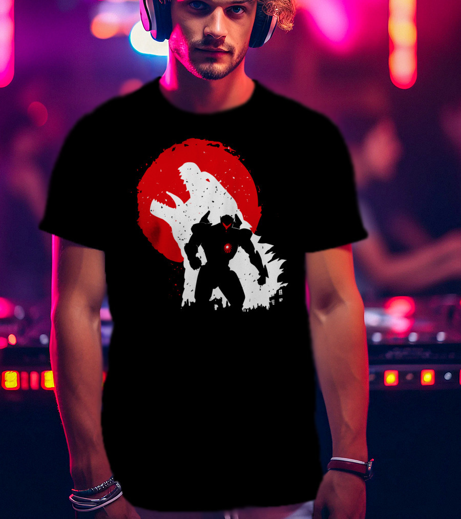 Pacific Rim Mech Vs. Kaiju Battle Scene T-Shirt