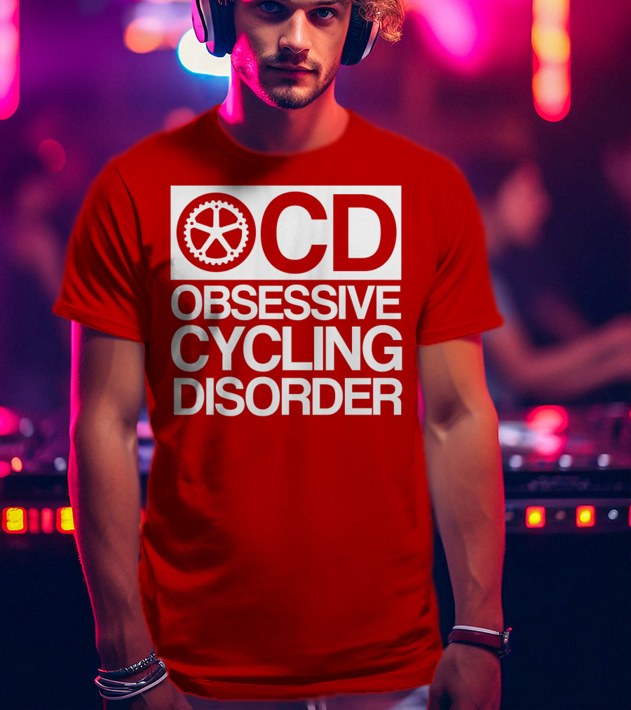 OCD Obsessive Cycling Disorder Gearwheel T-Shirt