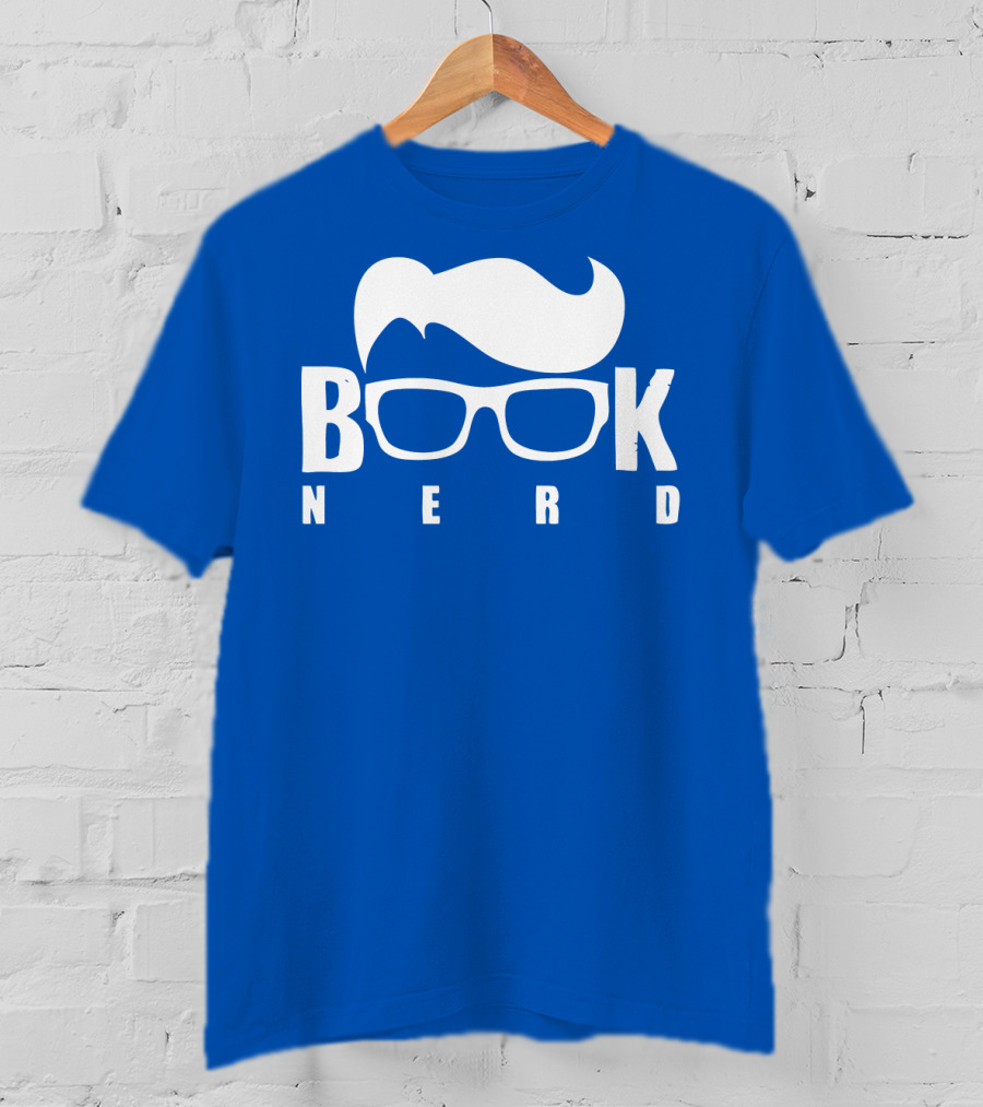 Book Nerd Glasses And Hair Silhouette T-Shirt