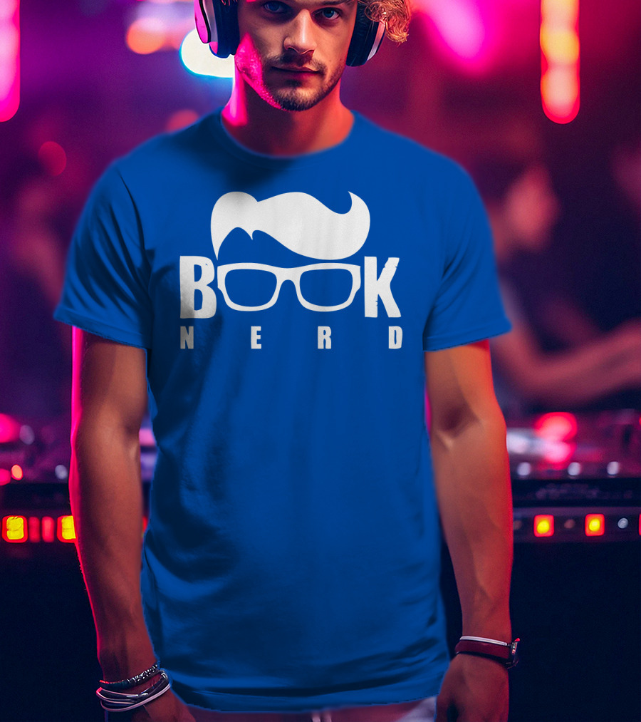Book Nerd Glasses And Hair Silhouette T-Shirt