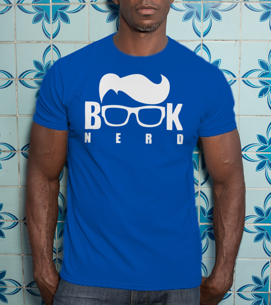 Book Nerd Glasses And Hair Silhouette T-Shirt