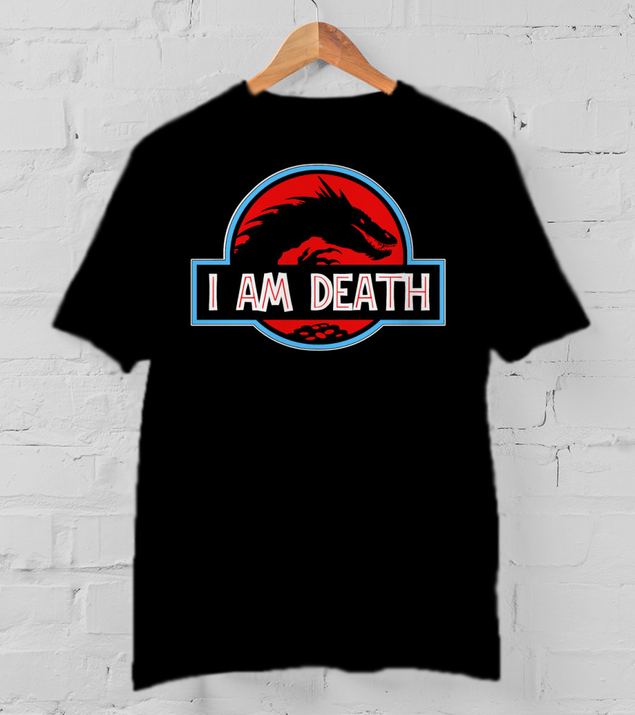Smaug I Am Death Jurassic Park Style Red Dragon T-Shirt