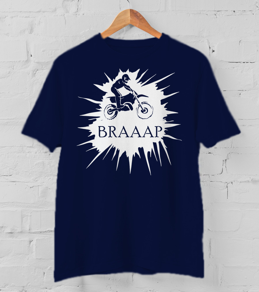 BRAAP Motocross Rider Splash T-Shirt