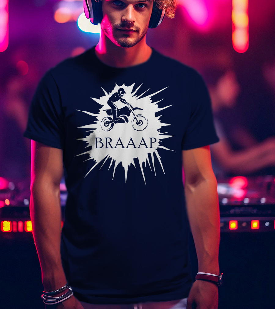BRAAP Motocross Rider Splash T-Shirt