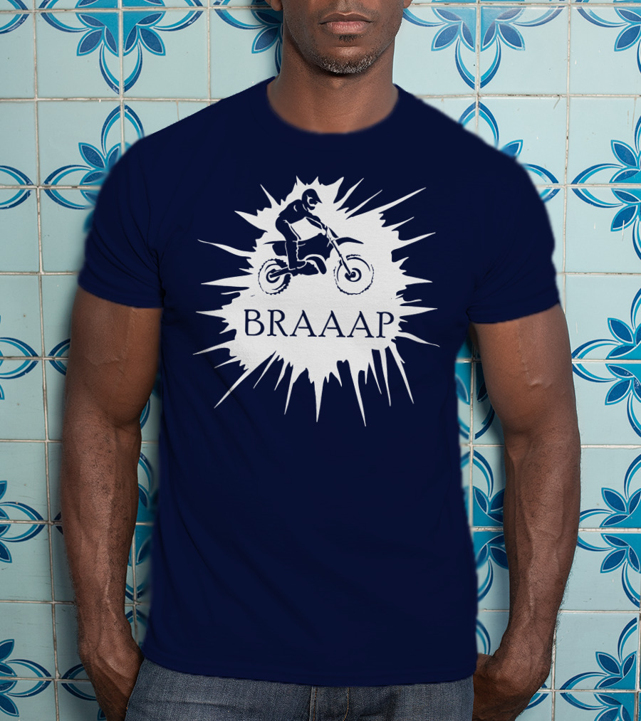 BRAAP Motocross Rider Splash T-Shirt