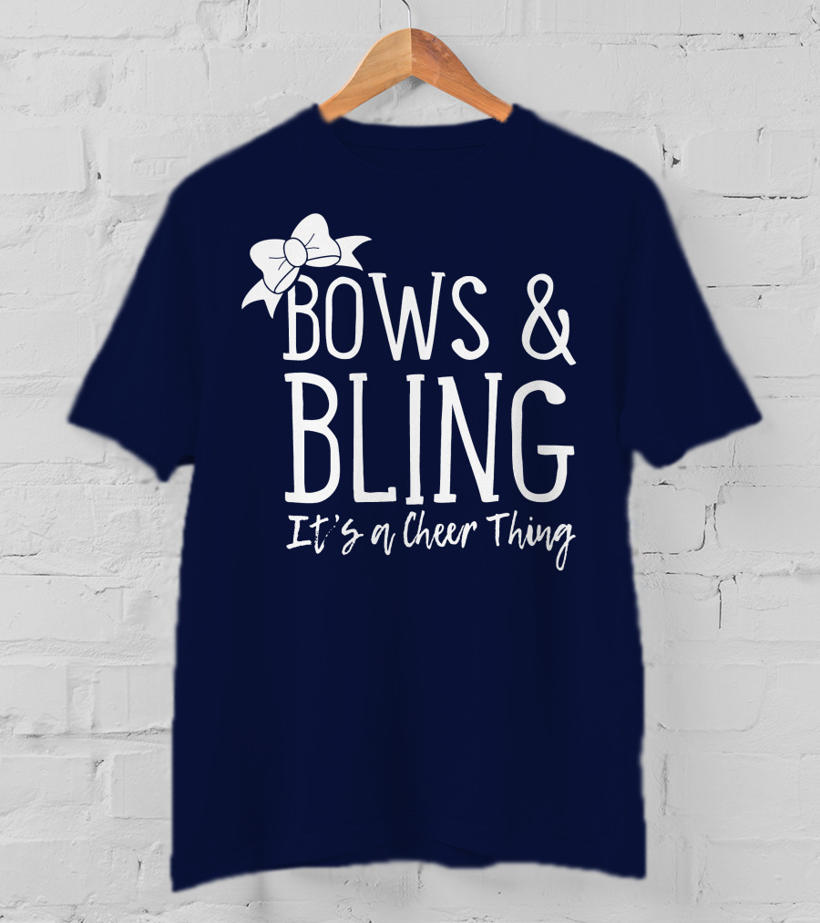 Bows And Bling It's A Cheer Thing Enthusiasts Unite T-Shirt