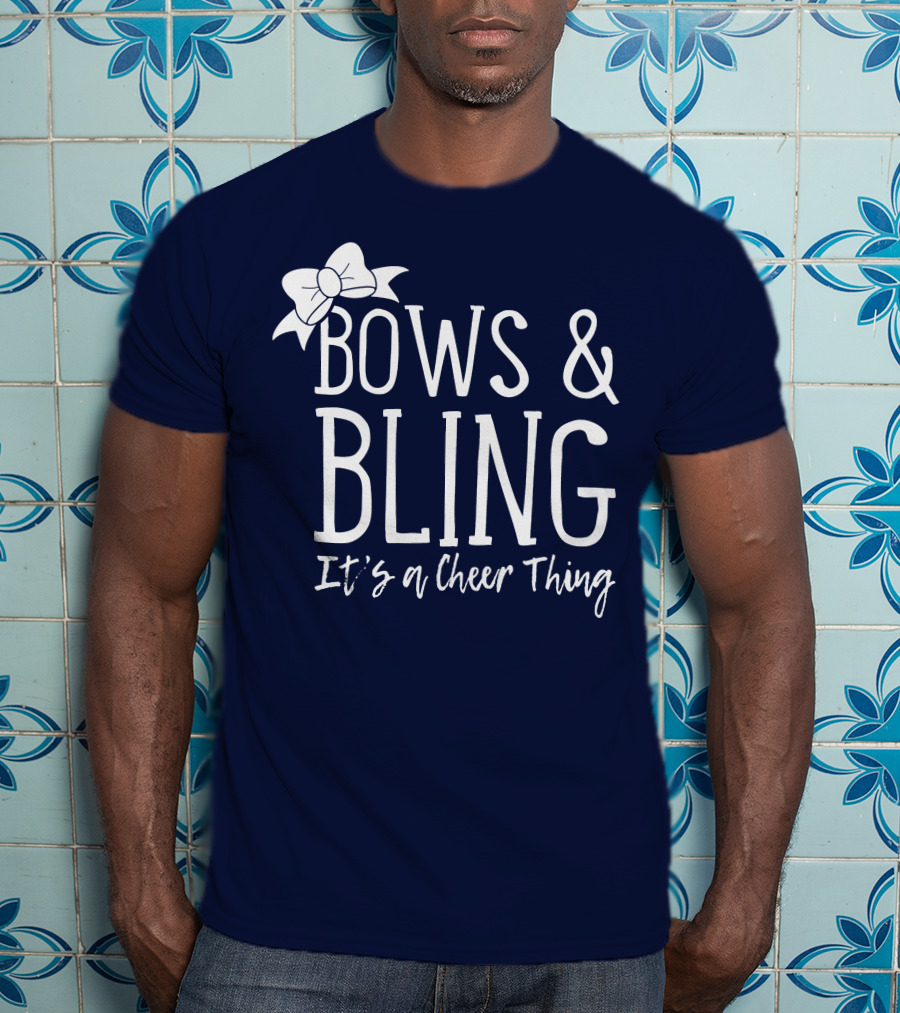 Bows And Bling It's A Cheer Thing Enthusiasts Unite T-Shirt