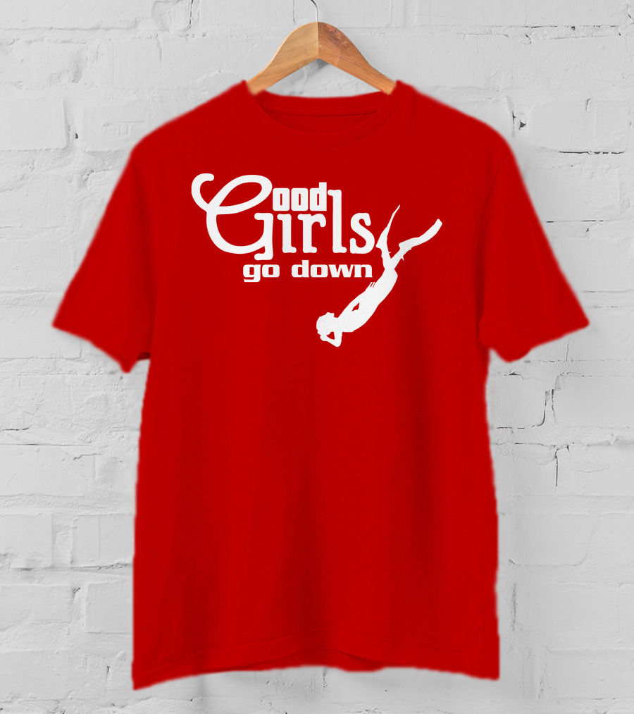Good Girls Go Down Diving T-Shirt
