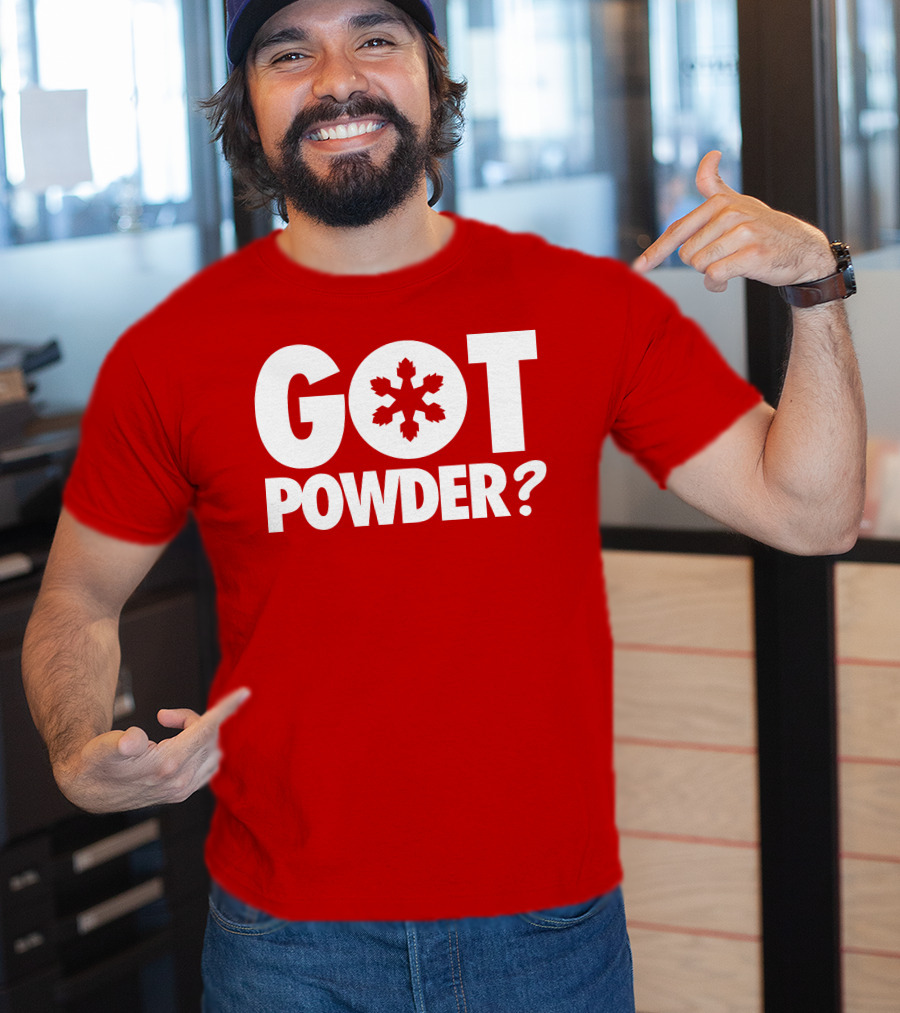 Got Powder Snowflake Skiing Enthusiast T-Shirt