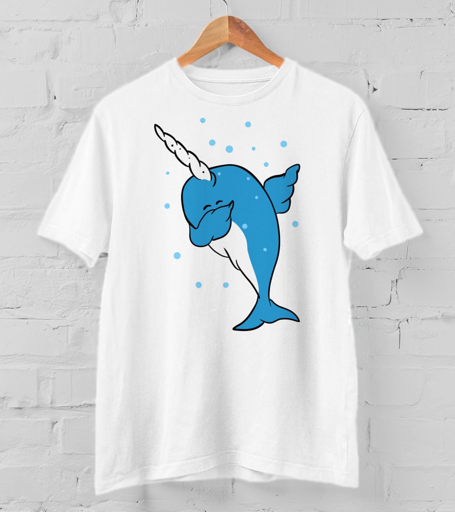 Dabbing Narwhal With Spots T-Shirt