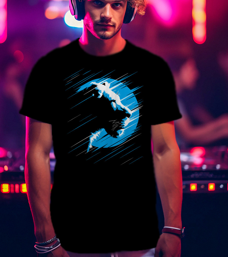Lioness Blue Predator In Moonlight Stripes T-Shirt