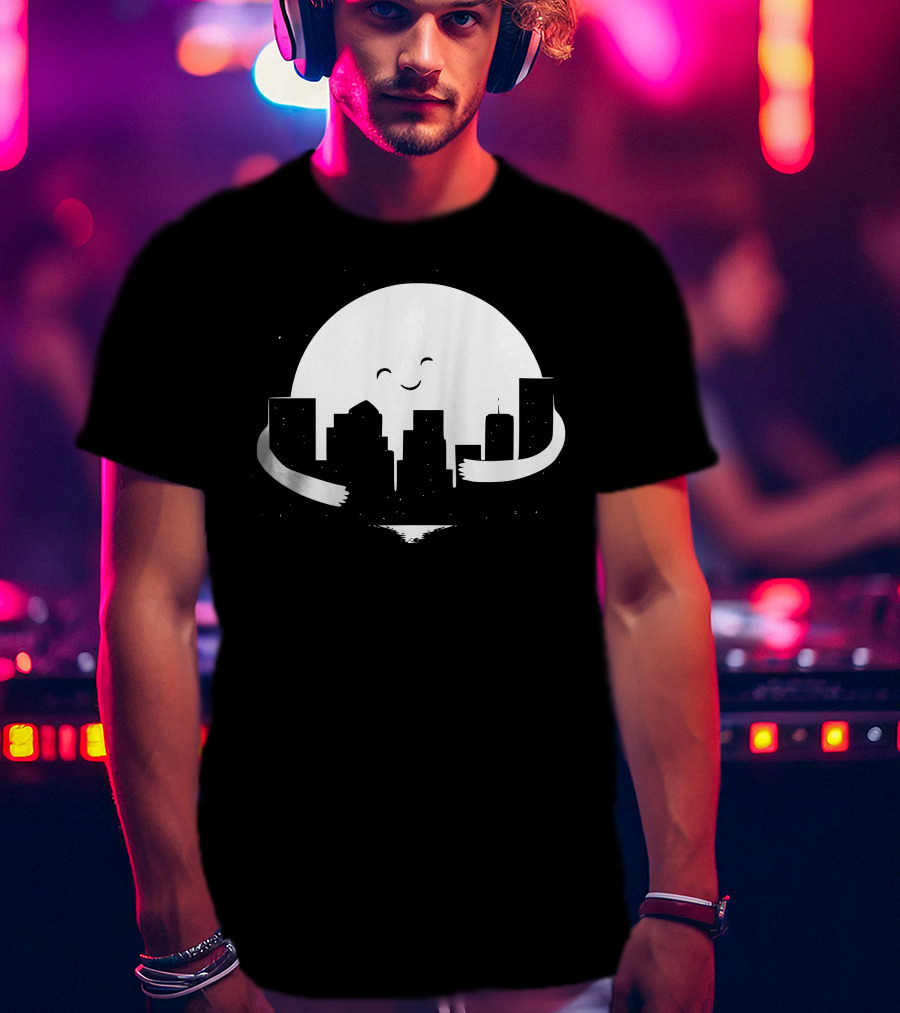 Moon Hug City Embrace T-Shirt