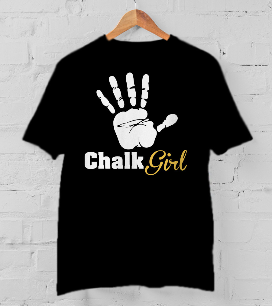 Chalk Handprint Climbing Chalk Girl T-Shirt