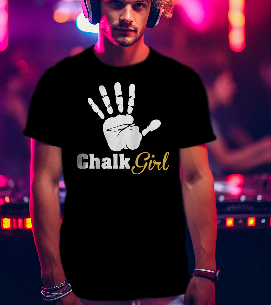 Chalk Handprint Climbing Chalk Girl T-Shirt