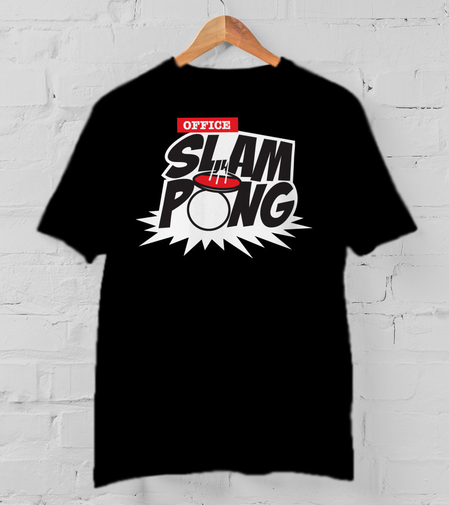 Office Slam Pong Beverage Challenge Burst T-Shirt