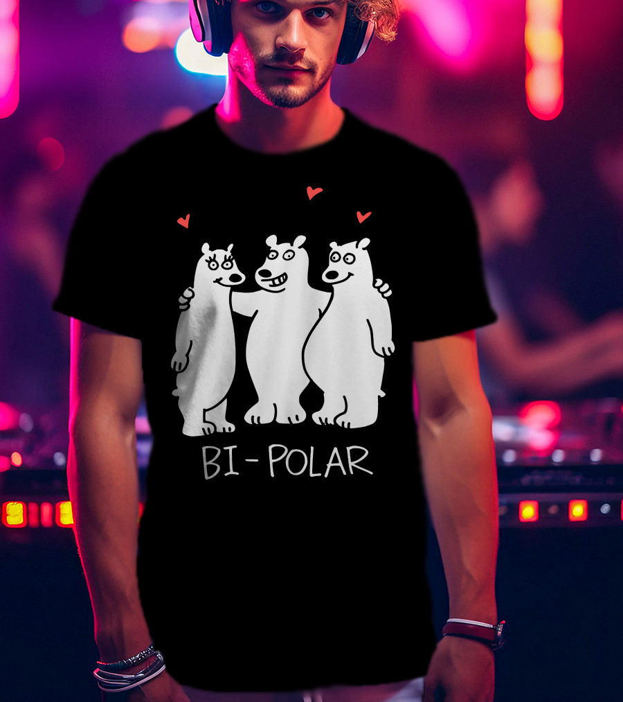 Bi Polar Bears With Hearts T-Shirt