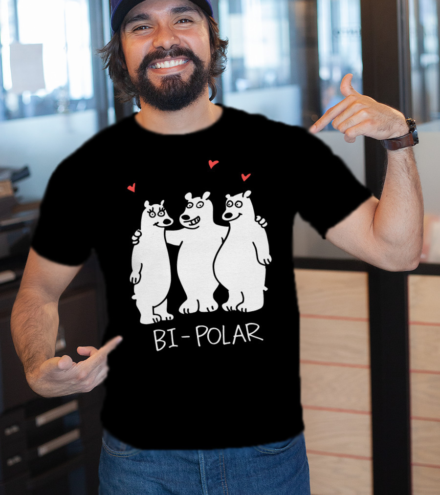 Bi Polar Bears With Hearts T-Shirt