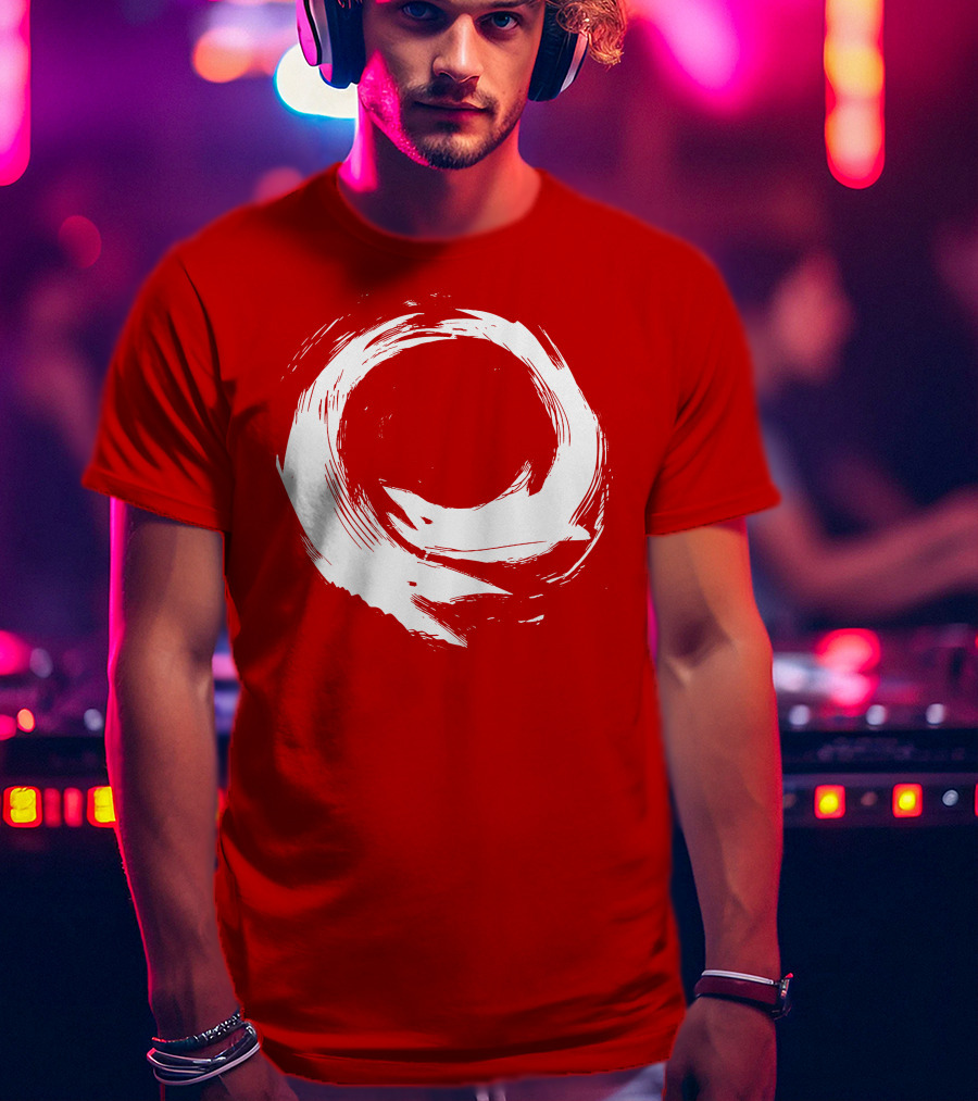 SharX Zen Enso Circle Brushstroke T-Shirt