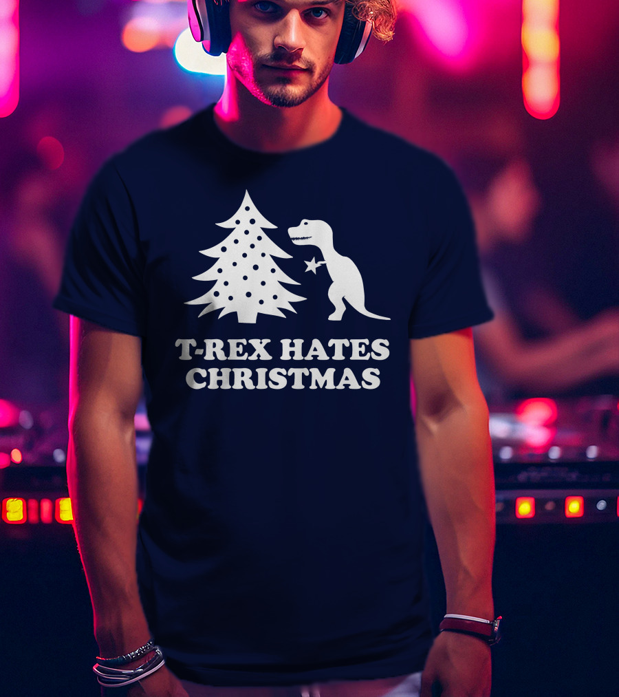 T-Rex Hates Christmas T-Shirt