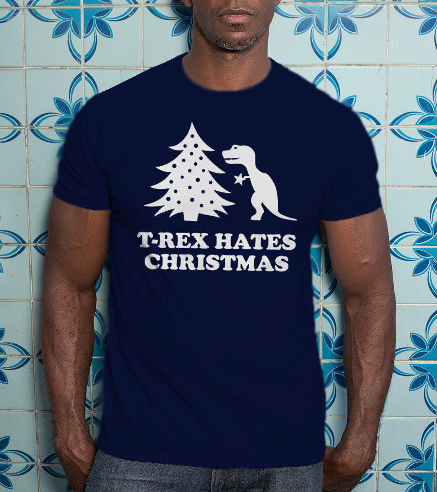 T-Rex Hates Christmas T-Shirt