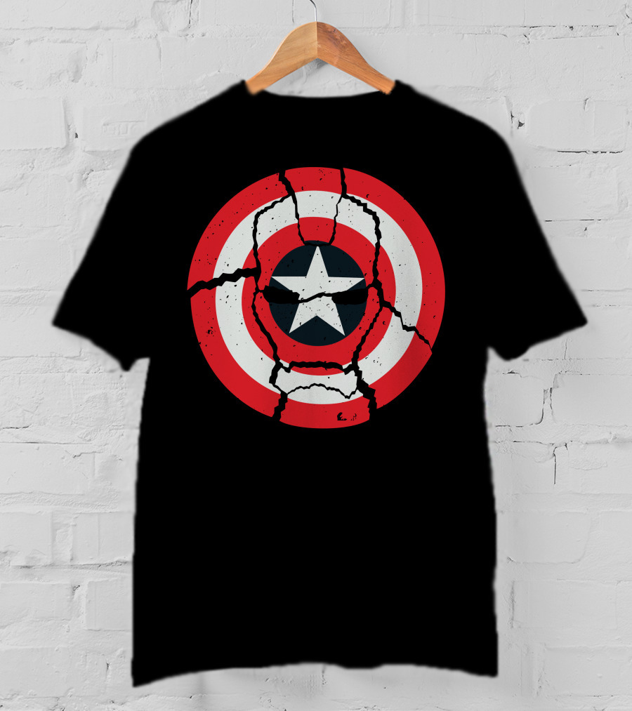 Cracked Star Shield Casualties T-Shirt