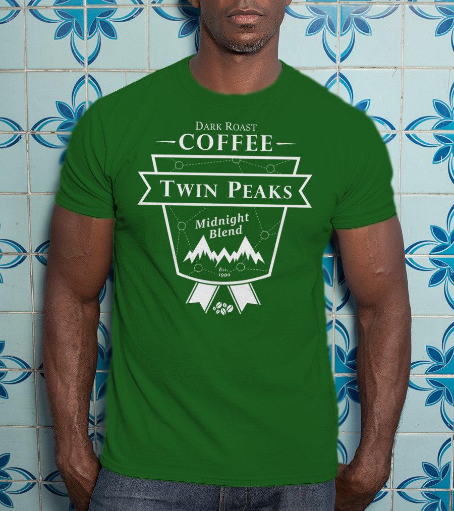 Twin Peaks Coffee Dark Roast Midnight Blend Est. 1990 T-Shirt