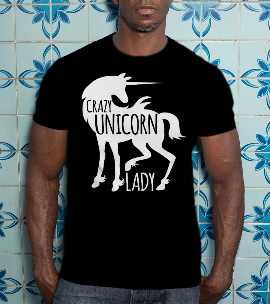 CRAZY UNICORN LADY T-Shirt
