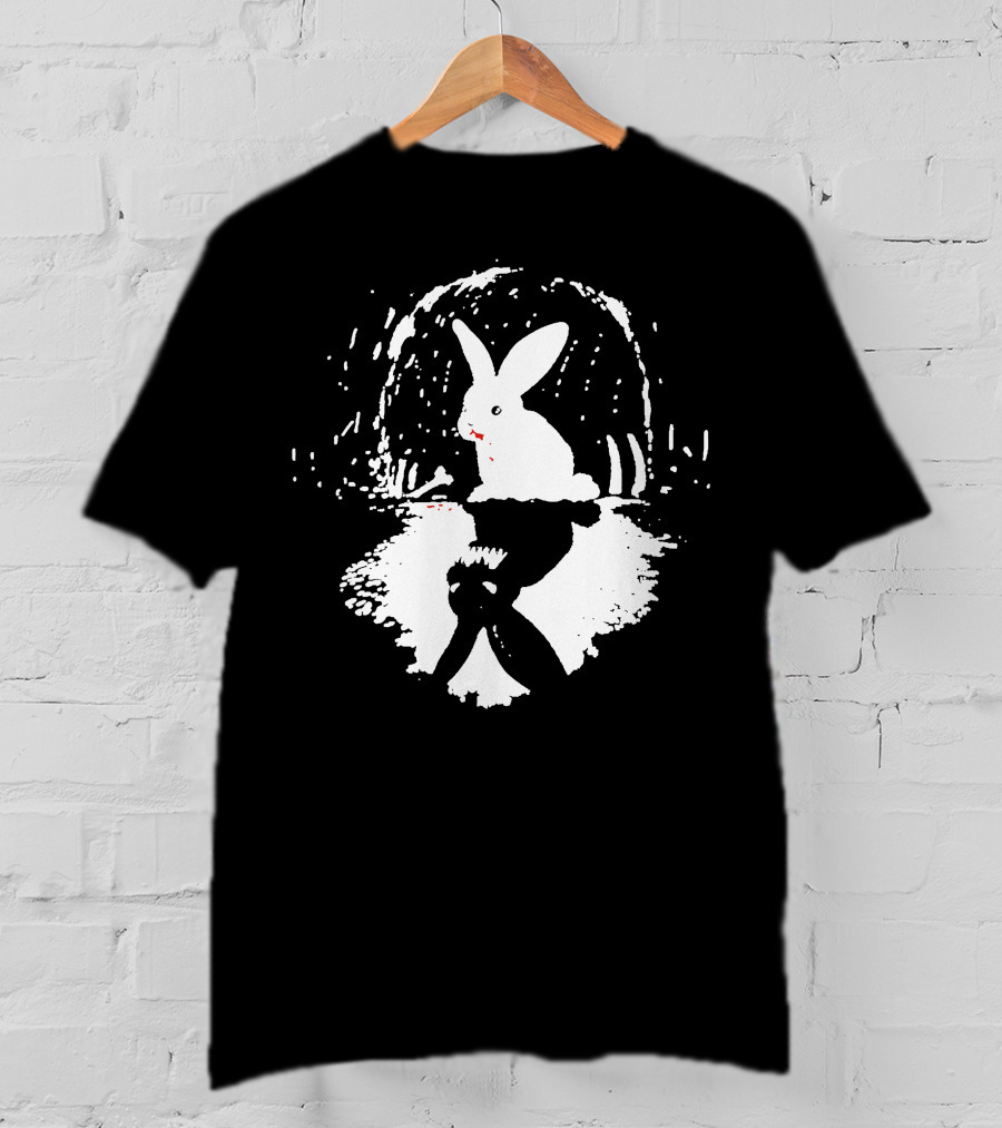 RABBIT HORRIBLE Reflection In Dark Cave T-Shirt