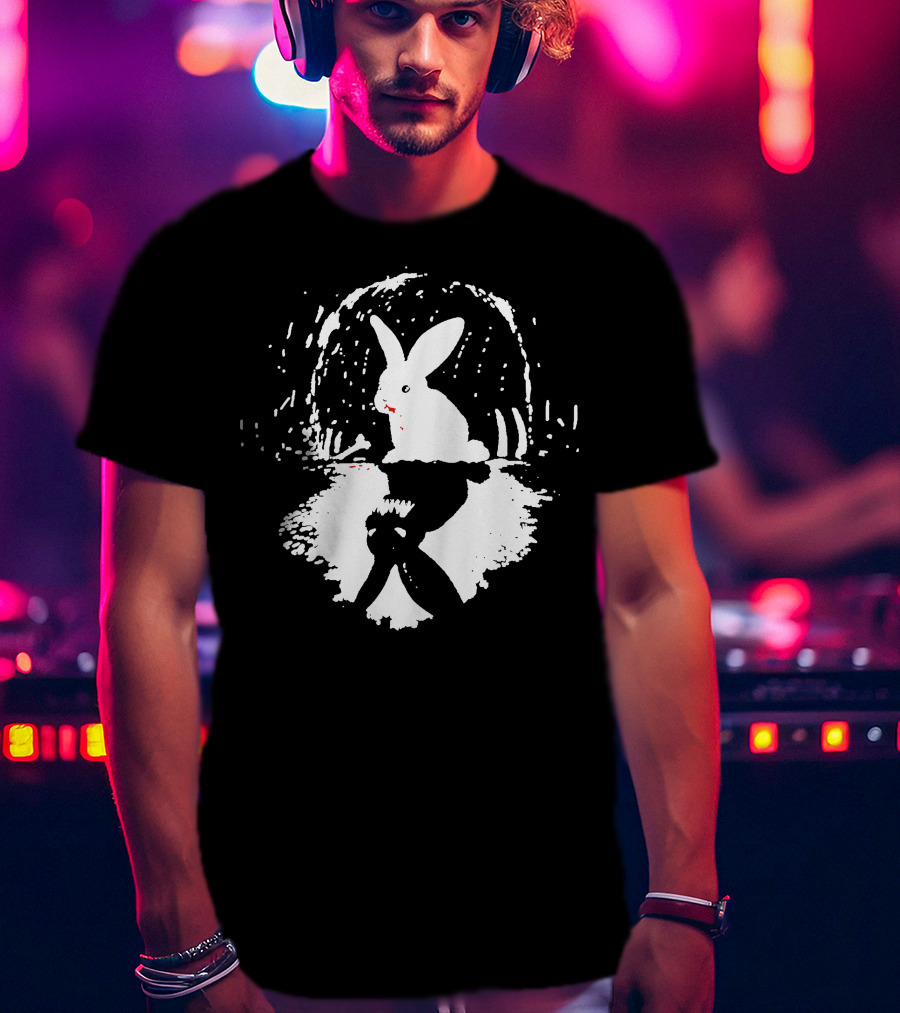 RABBIT HORRIBLE Reflection In Dark Cave T-Shirt