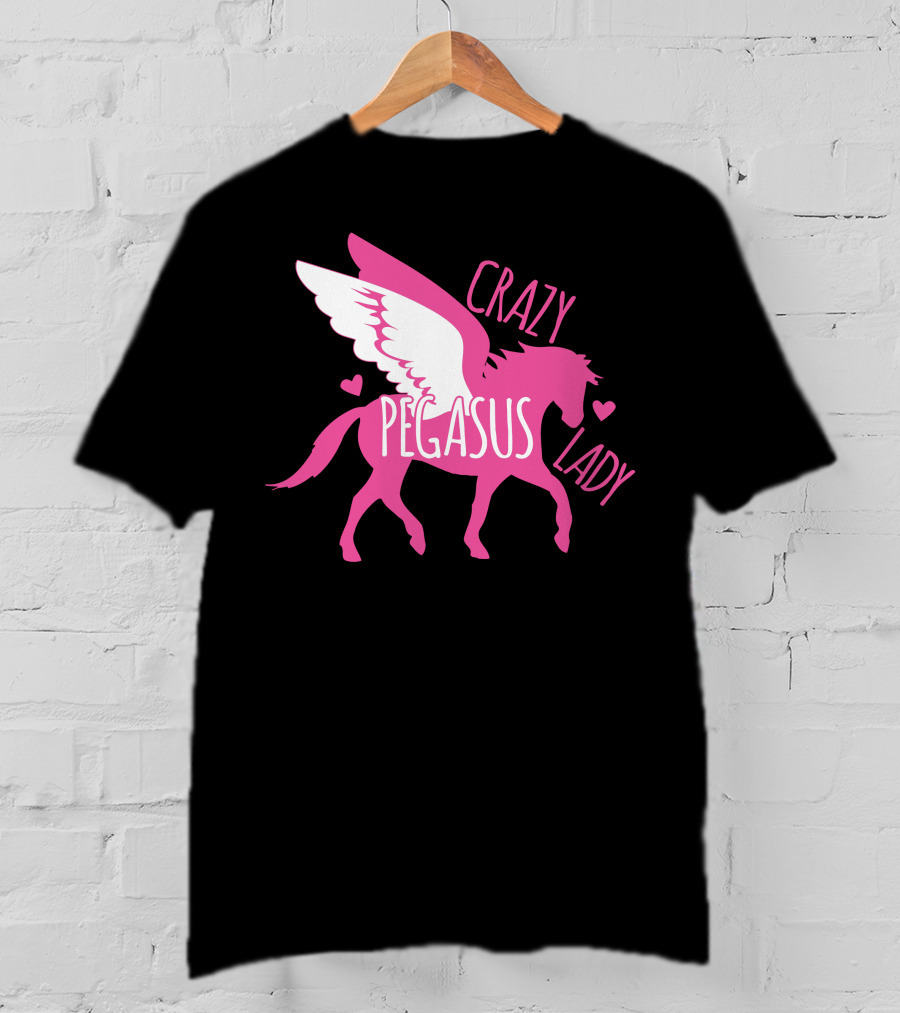 CRAZY PEGASUS LADY T-Shirt