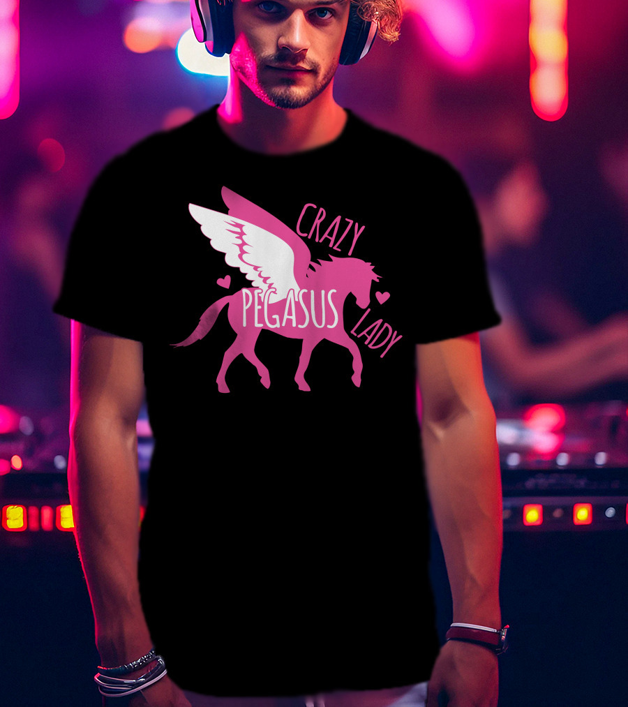 CRAZY PEGASUS LADY T-Shirt