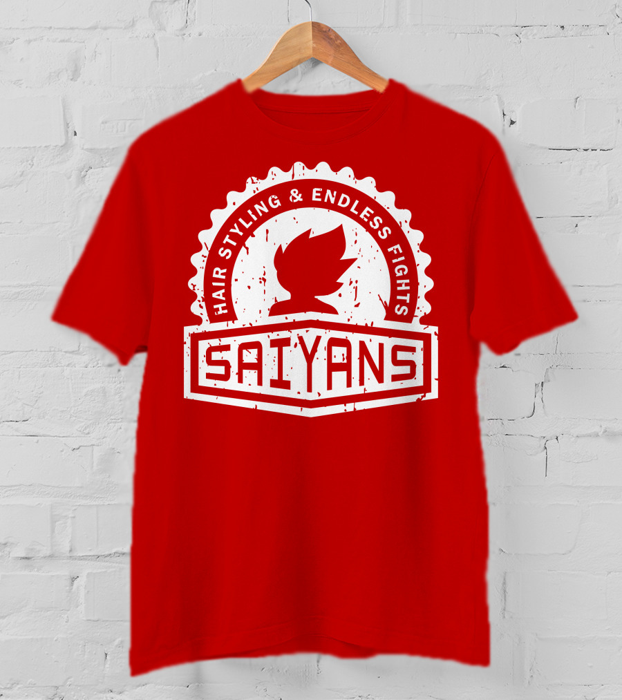 CREST SERIES Saiyans Hair Styling And Endless Fights T-Shirt