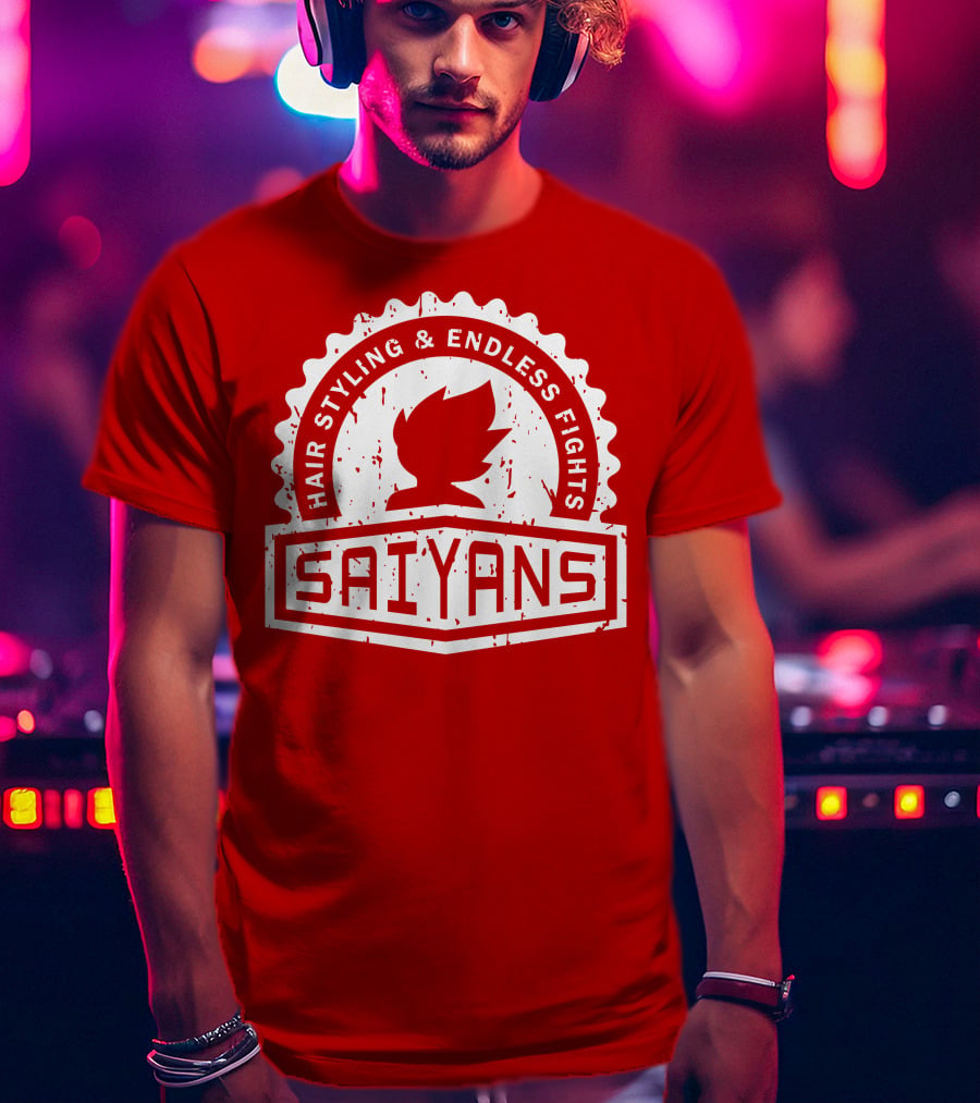 CREST SERIES Saiyans Hair Styling And Endless Fights T-Shirt