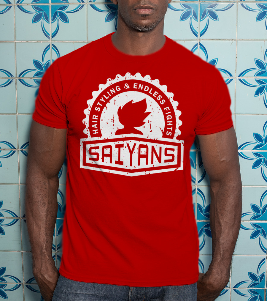 CREST SERIES Saiyans Hair Styling And Endless Fights T-Shirt