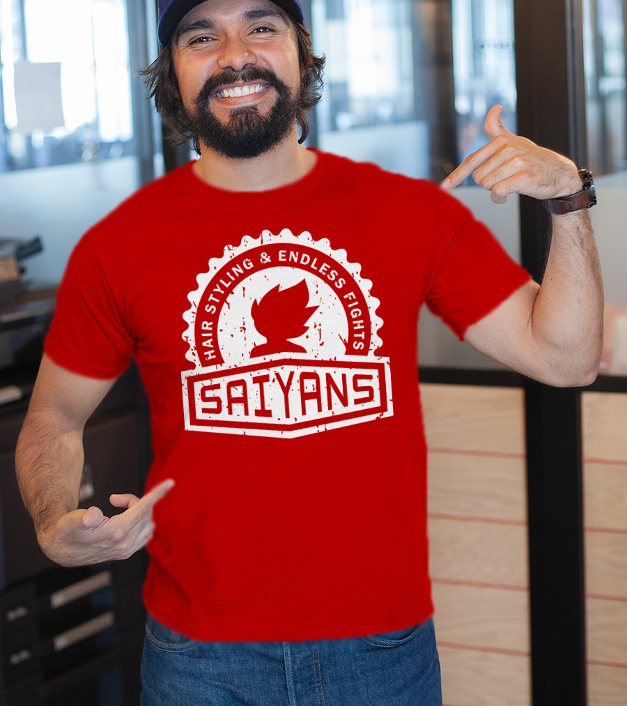 CREST SERIES Saiyans Hair Styling And Endless Fights T-Shirt