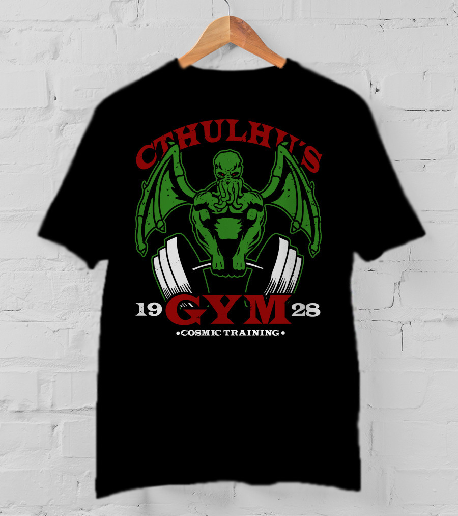 Cthulhu's Gym Cosmic Training 1928 T-Shirt