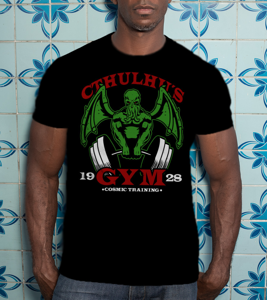 Cthulhu's Gym Cosmic Training 1928 T-Shirt