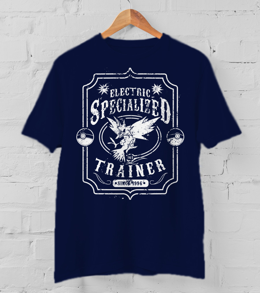 Electric Specialized Trainer Zapdos Since 1996 Pokémon Pokéball T-Shirt