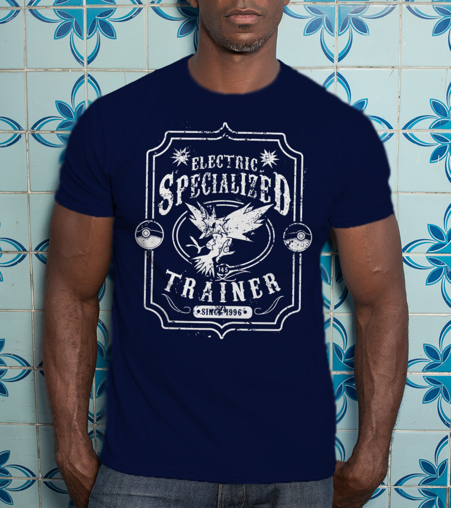 Electric Specialized Trainer Zapdos Since 1996 Pokémon Pokéball T-Shirt
