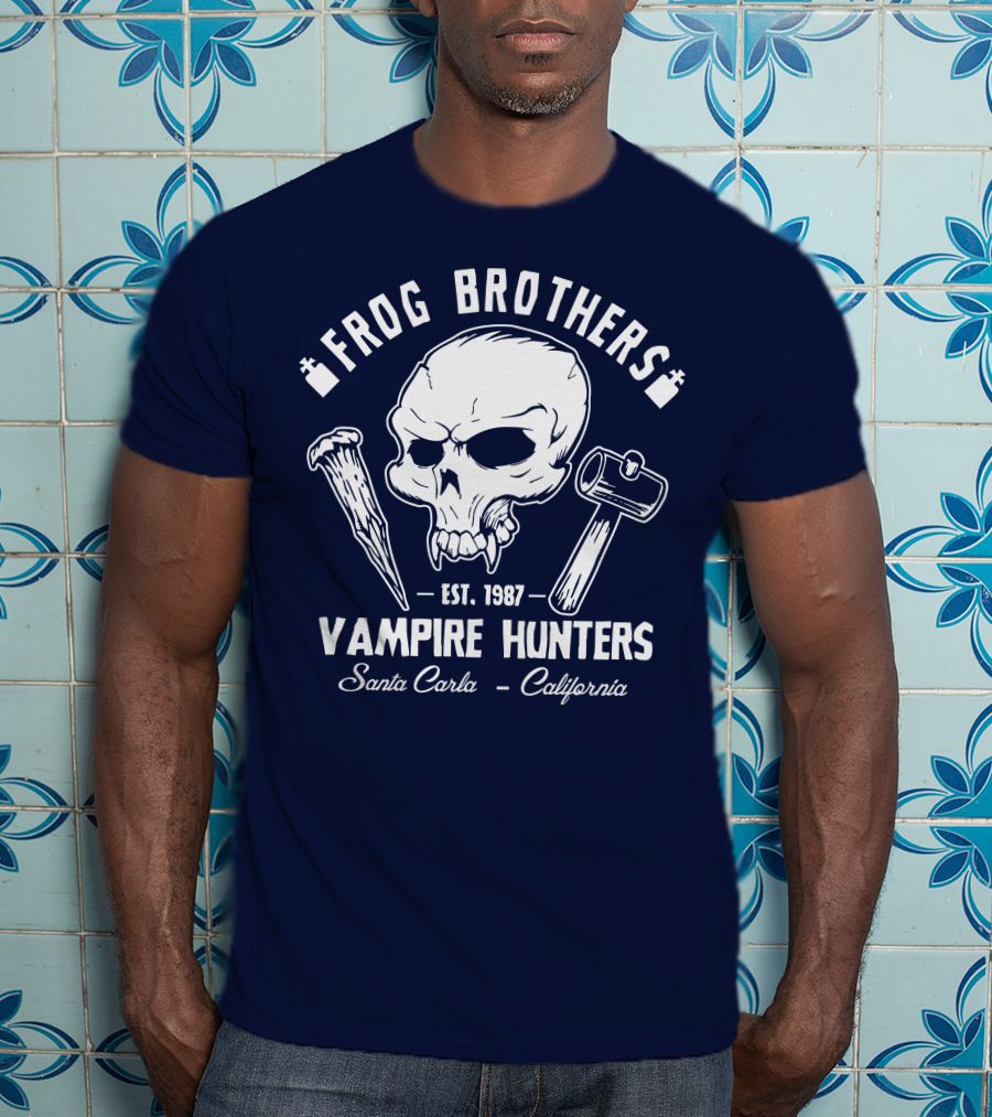 Frog Brothers Vampire Hunters Est. 1987 Santa Carla California T-Shirt