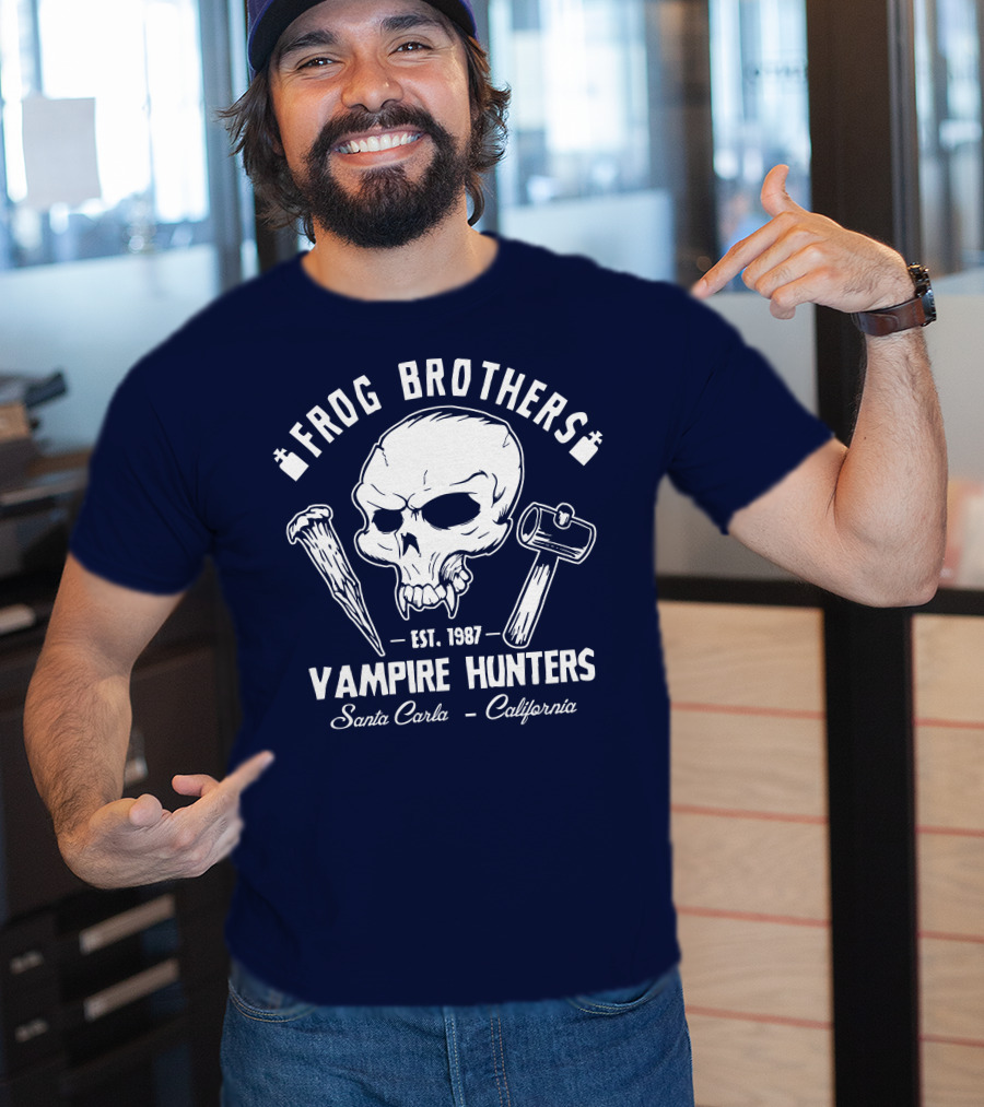 Frog Brothers Vampire Hunters Est. 1987 Santa Carla California T-Shirt