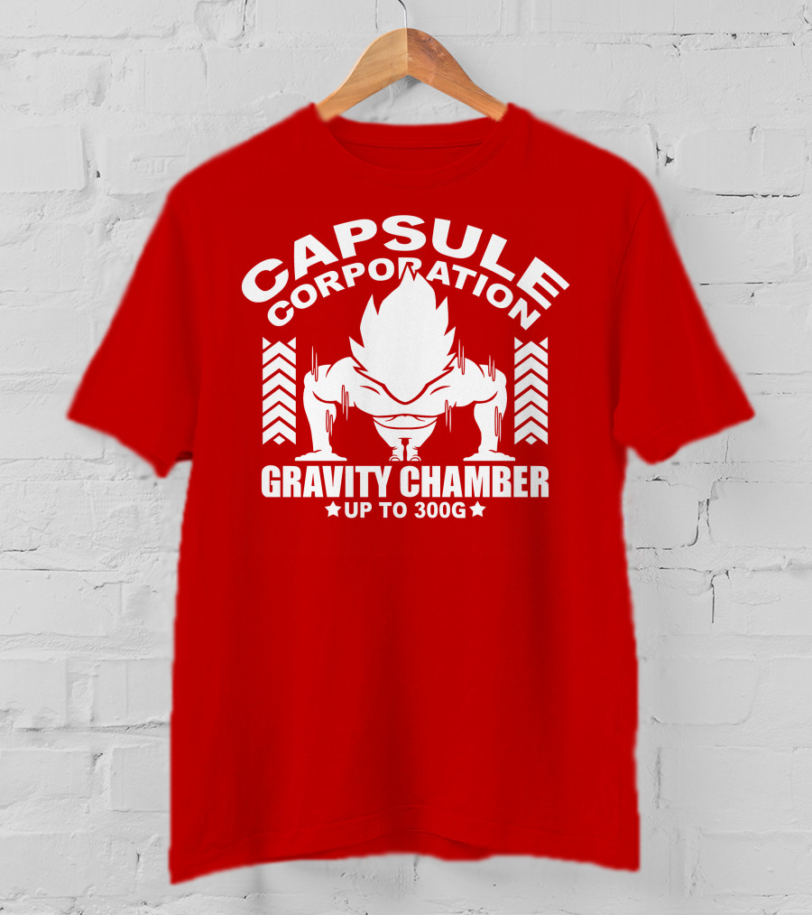 Capsule Corporation Gravity Chamber Up To 300G T-Shirt
