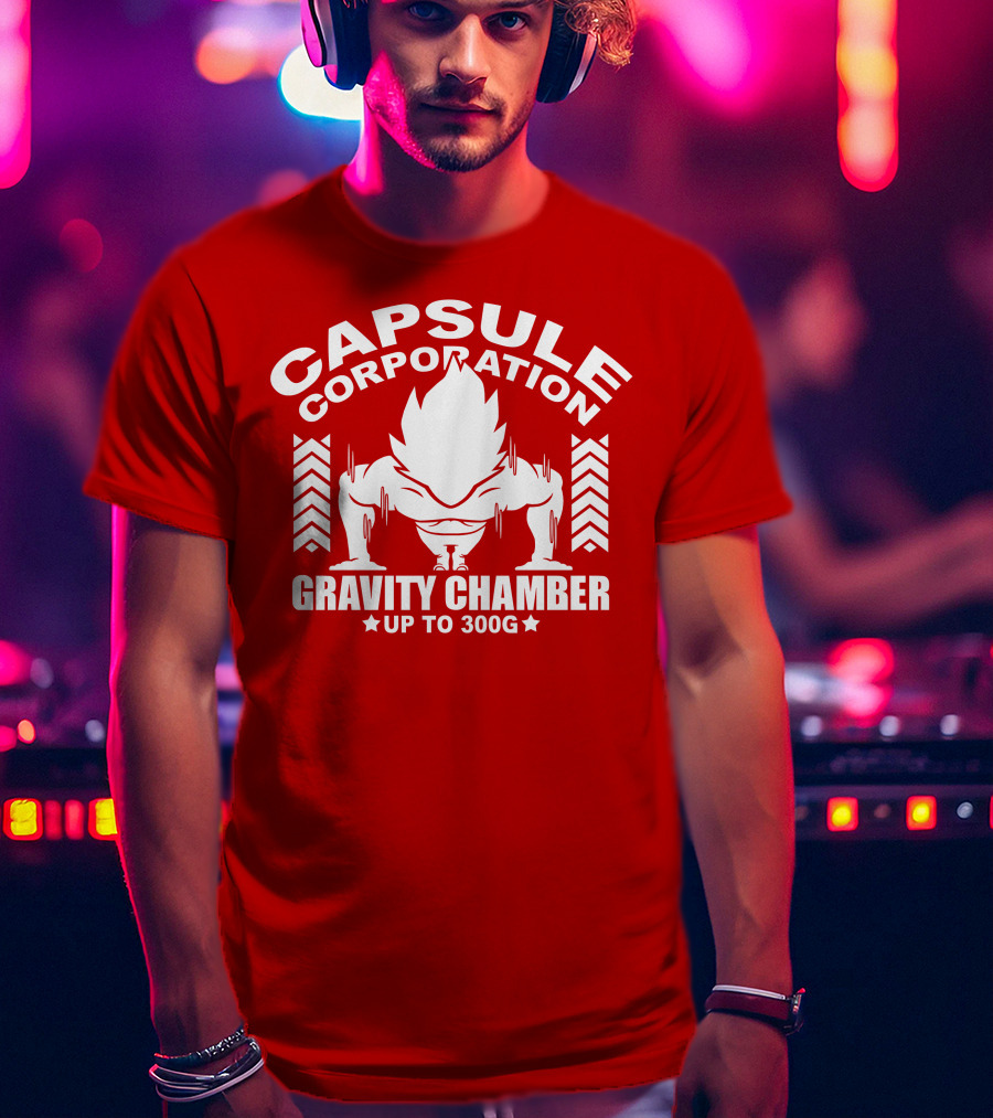 Capsule Corporation Gravity Chamber Up To 300G T-Shirt