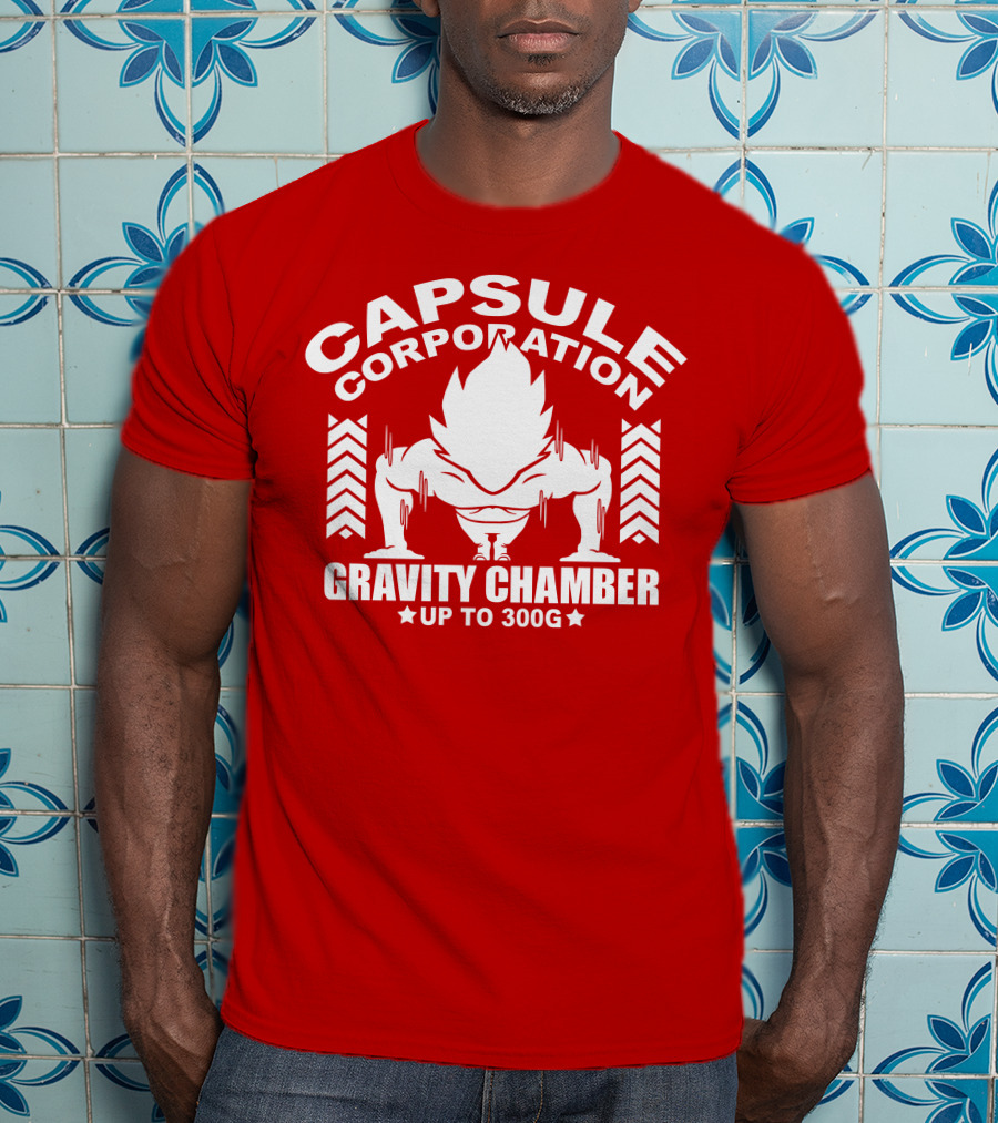 Capsule Corporation Gravity Chamber Up To 300G T-Shirt