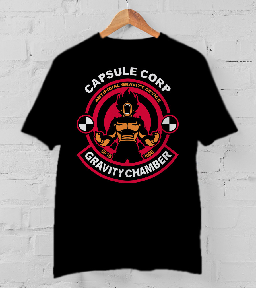 Capsule Corp Gravity Chamber Artificial Gravity Device Up To 300G T-Shirt