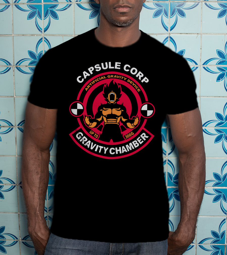 Capsule Corp Gravity Chamber Artificial Gravity Device Up To 300G T-Shirt