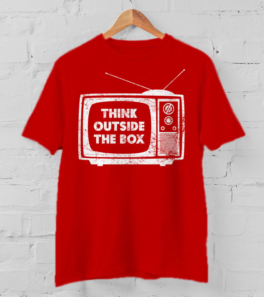 Think Outside The Box Retro Television Concept T-Shirt