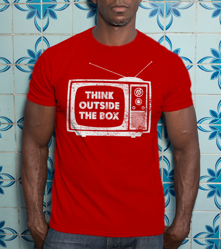 Think Outside The Box Retro Television Concept T-Shirt