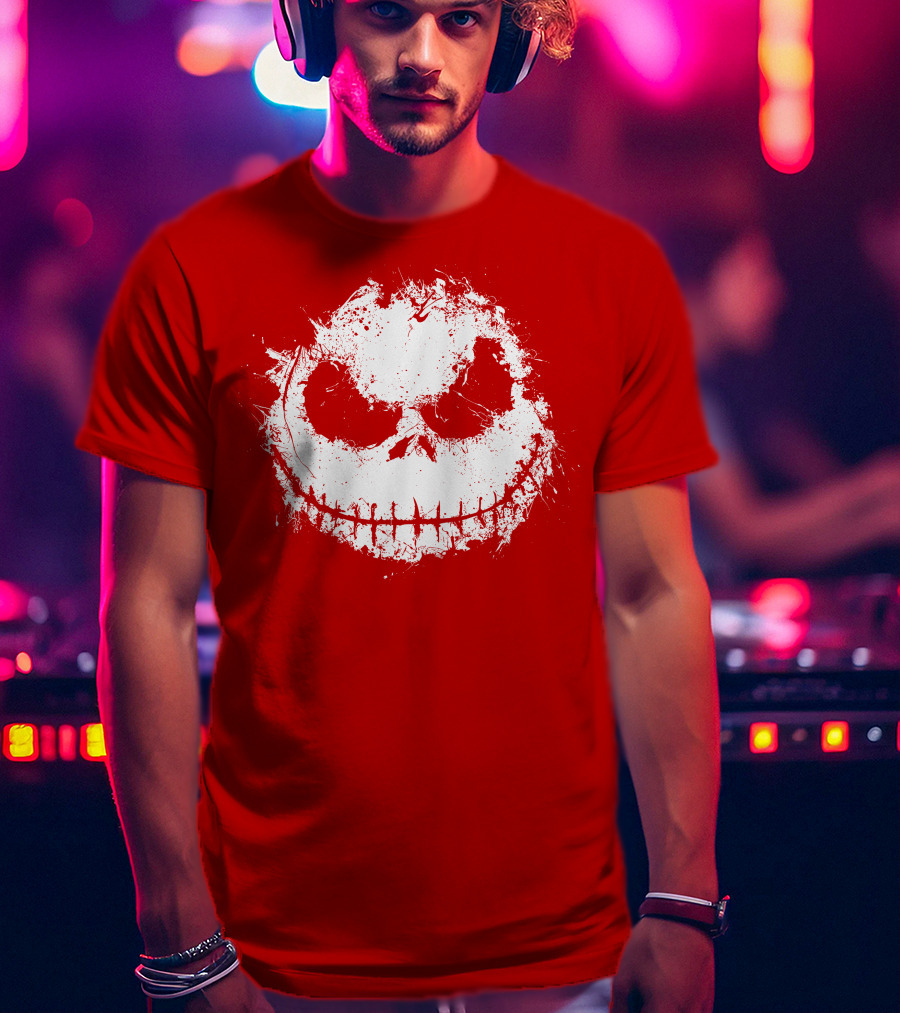 Ink Nightmare Grinning Skull T-Shirt